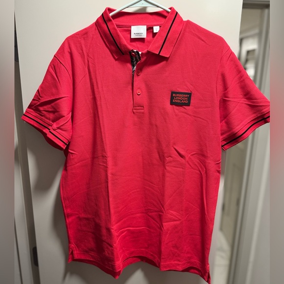 BURBERRY LONDON ENGLAND Grenford Short Sleeve Polo Men’sSize - LargeNWOT